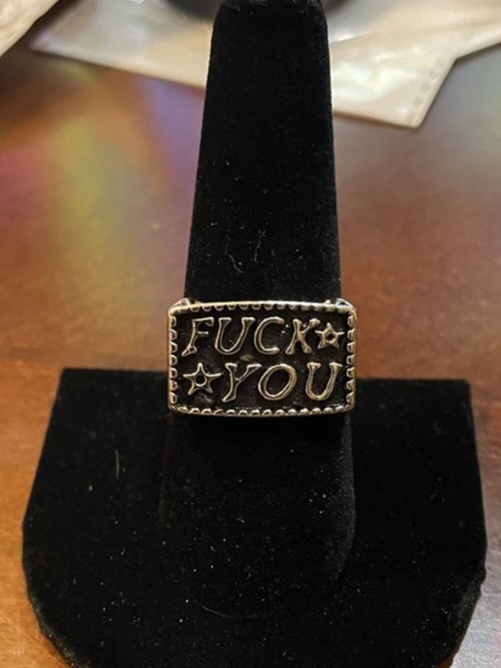 NWT- Brand New Antiqued Silver-Tone Statement Ring- Men's or Women's, Size 9